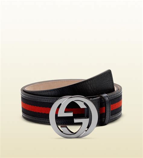 gucci interlock belt men